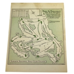 1941 Masters Saturday Pairing Sheet - April 5th - Craig Wood Winner