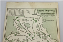 1941 Masters Saturday Pairing Sheet - April 5th - Craig Wood Winner