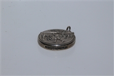 Sterling Silver Golf Themed Circular Match Holder - Backswing