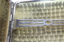 Circa 1920 Elgin American Sterling Silver Cigarette Case with Golfer