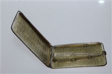 Circa 1920 Elgin American Sterling Silver Cigarette Case with Golfer