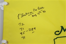 Jack Burke Signed Masters Undated Flag with Multiple Inscriptions - Year Won, Rd Score, & more JSA ALOA