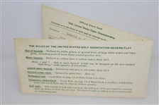 Arnold Palmer Signed Official 1979 US Open Used Scorecard with Al Geiberger Marker Signature JSA ALOA