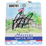 Patrick Reed Signed 2018 Masters Series Badge #Q06701 PSA/DNA #AD72956