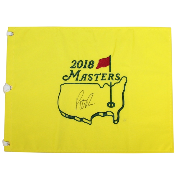 Patrick Reed Signed 2018 Masters Embroidered Flag JSA ALOA