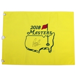Patrick Reed Signed 2018 Masters Embroidered Flag JSA ALOA