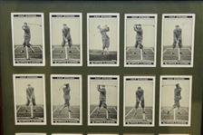 No. 1-25 Golf Strokes Series Golf Cards - Morris' High-Grade Cigarettes - Framed