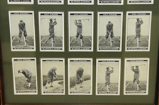 No. 1-25 Golf Strokes Series Golf Cards - Morris' High-Grade Cigarettes - Framed