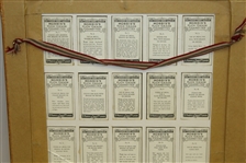 No. 1-25 Golf Strokes Series Golf Cards - Morris' High-Grade Cigarettes - Framed