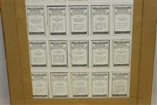 No. 1-25 Golf Strokes Series Golf Cards - Morris' High-Grade Cigarettes - Framed