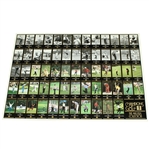 Champions of Golf The Masters Collection Uncut Sheet of Golf Cards