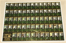 Champions of Golf 'The Masters Collection' Uncut Sheet of Golf Cards