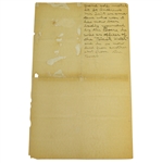 1899 R&A St. Andrews Calcutta Cup Tournament Bracket Sheet with F.G. Tait