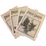 Four Vintage 1920s Police Gazette Illustrated Sports Journals - Walter Hagen Content