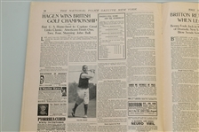 Four Vintage 1920's Police Gazette Illustrated Sports Journals - Walter Hagen Content