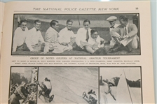 Three Vintage 1920's Police Gazette Illustrated Sports Journals - Bobby Jones Content