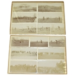 Twelve 1896 Images - Fairfield Golf Club House - Two Sheets (Matted on Cardboard)