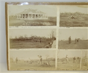 Twelve 1896 Images - Fairfield Golf Club House - Two Sheets (Matted on Cardboard)
