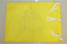 2005 Masters Tournament Embroidered Flag - Tiger Wins 4th Masters Green Jacket!