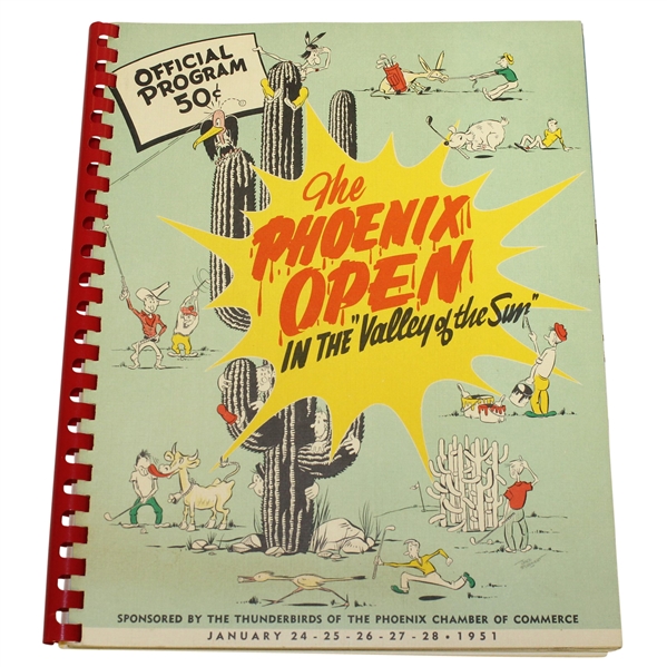 1951 The Phoenix Open at Phoenix Country Club Program - Lew Worsham Winner