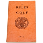 1947 USGA The Rules of Golf Booklet - Revised