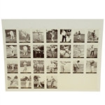 1992 Famous Golfers of the 1940s-1950s Uncut Sheet - Golf Cards