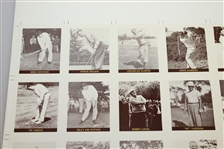 1992 Famous Golfers of the 1940's-1950's Uncut Sheet - Golf Cards