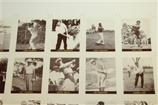 1992 Famous Golfers of the 1940's-1950's Uncut Sheet - Golf Cards