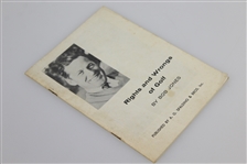 1935 Bobby Jones 'Rights and Wrongs of Golf' Booklet