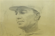 Original Artwork Hogan's Five Lessons Sketching by Anthony Ravielli - Framed