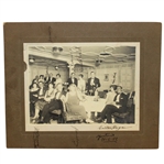 Walter Hagen Signed Original Unpublished 1922 Photo - Return with Claret on S.S. Aquitania FULL JSA #Z90021