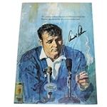 Arnold Palmer Signed ABC Radio 7 Stroke Lead Lost Drawing Magazine Page JSA ALOA