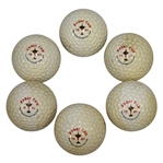 Six 1987 Ryder Cup at Muirfield Village Golf Club Logo Golf Balls