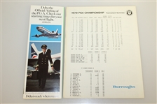 1979 PGA Championship at Oakland Hills Program, Ticket, Pairing Sheet, & Analysis