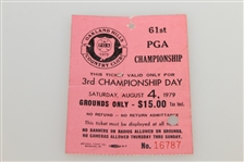 1979 PGA Championship at Oakland Hills Program, Ticket, Pairing Sheet, & Analysis