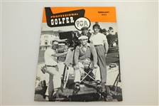 Three 1951 Professional Golf Magazines - February, April, & June with Hagen Stories