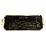 St. Andrews Old Course Alister Mackenzie Survey & Depiction Display/Serving Tray by Woodmet