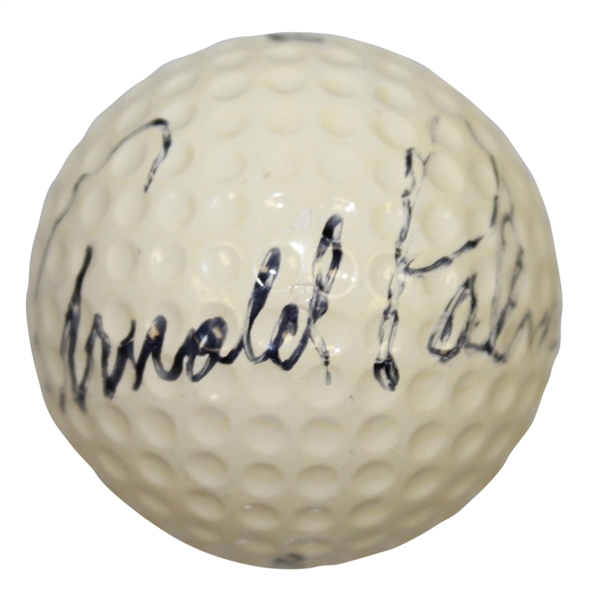 Arnold Palmer Signed Vintage Personal Logo Balata Golf Ball JSA ALOA