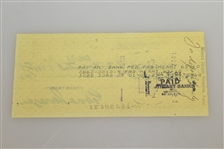 Gene Sarazen Signed Personal Check December 31, 1986 JSA ALOA