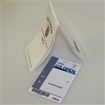 2018 US Open Championship at Shinnecock Hills Player Guest Badge & Yardage Book