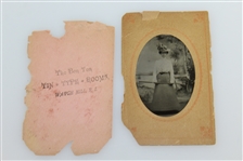 1900 Lady Golfer Tintype Photo - July 10th, Detroit Michigan - Framed