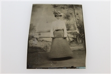 1900 Lady Golfer Tintype Photo - July 10th, Detroit Michigan - Framed