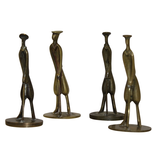 Four Vintage Golf Themed Pipe Tampers - China Brass