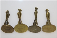 Four Vintage Golf Themed Pipe Tampers - China Brass