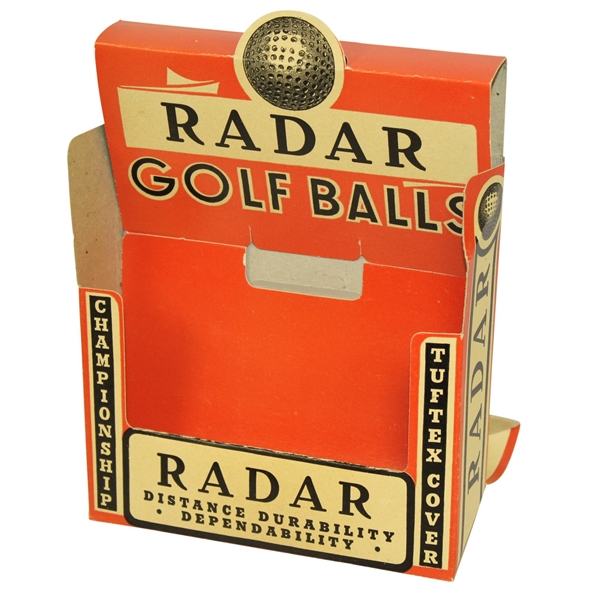 Radar Golf Balls Championship Tuftex Cover Store Display/Advertisement Box