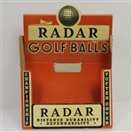 Radar Golf Balls Championship Tuftex Cover Store Display/Advertisement Box