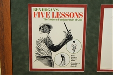 Ben Hogan Signed 'Love, Uncle Ben' to Niece Jacqueline 'Five Lessons' Display - Framed JSA ALOA