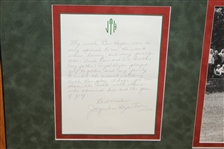 Ben Hogan Signed 'Love, Uncle Ben' to Niece Jacqueline 'Five Lessons' Display - Framed JSA ALOA