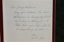 Ben Hogan Signed 'Love, Uncle Ben' to Niece Jacqueline 'Five Lessons' Display - Framed JSA ALOA