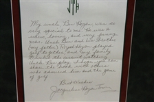 Ben Hogan Signed 'Love, Uncle Ben' to Niece Jacqueline 'Five Lessons' Display - Framed JSA ALOA